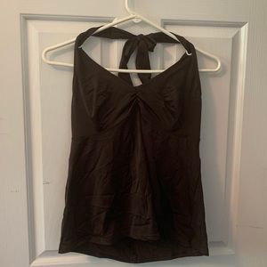 Land’s End- brown tankini- size 12A